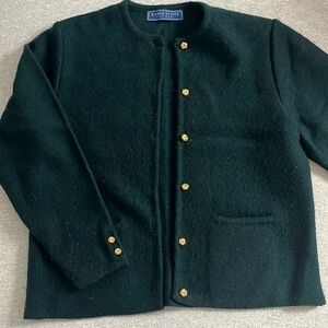 Karen Scott Wool Cardigan